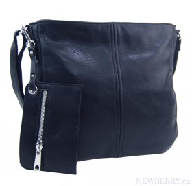 Tmav modr dmsk stedn velk crossbody kabelka 1911-BB