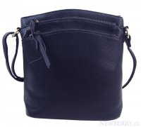 Tmav modr dmsk crossbody kabelka se zlatmi doplky