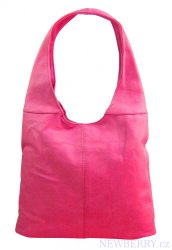 Dámská shopper kabelka přes rameno fuchsiově růžová