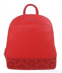 Červený elegantní dámský batoh / kabelka 5234-TS