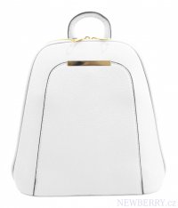 Elegantní menší dámský batůžek / kabelka bílá