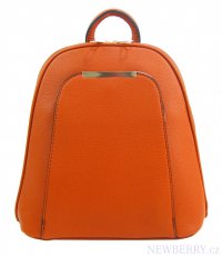 Elegantní menší dámský batůžek / kabelka oranžová