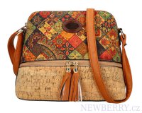 Crossbody dmsk kabelka v korkovm designu T8297 typ 5