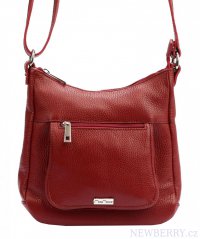 MiaMore Koen crossbody dmska kabelka tmavo erven