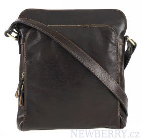 Koen kvalitn pnsk crossbody taka NICO 24x27x8 cm tmav hnd