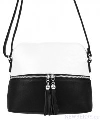 Mal crossbody kabelka se stbrnm zipem NH6021 erno-bl