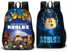 Oboustrann studentsk batoh s potisky Roblox vzor 5