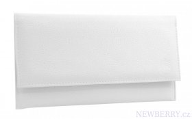 Elegantn biela tenk dmska listov kabelka SP07 GROSSO