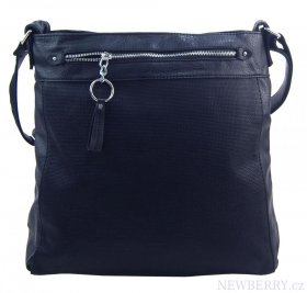 TESSRA Velk tmav modr crossbody dmsk kabelka D5580